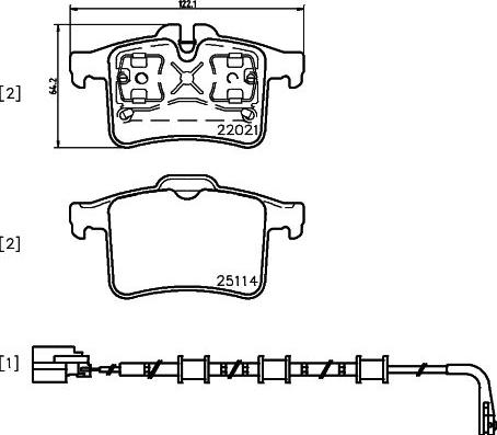 Brembo P 36 034 - Kit pastiglie freno, Freno a disco autozon.pro