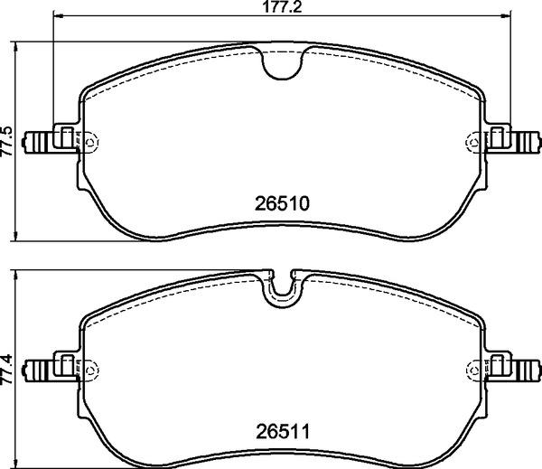 Brembo P 36 038 - Kit pastiglie freno, Freno a disco autozon.pro