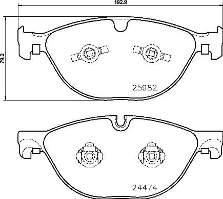 Brembo P 36 029 - Kit pastiglie freno, Freno a disco autozon.pro