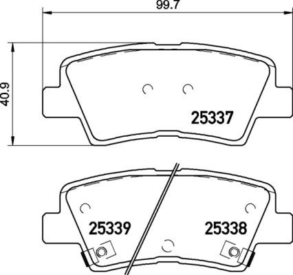 Advics AD1812 - Kit pastiglie freno, Freno a disco autozon.pro