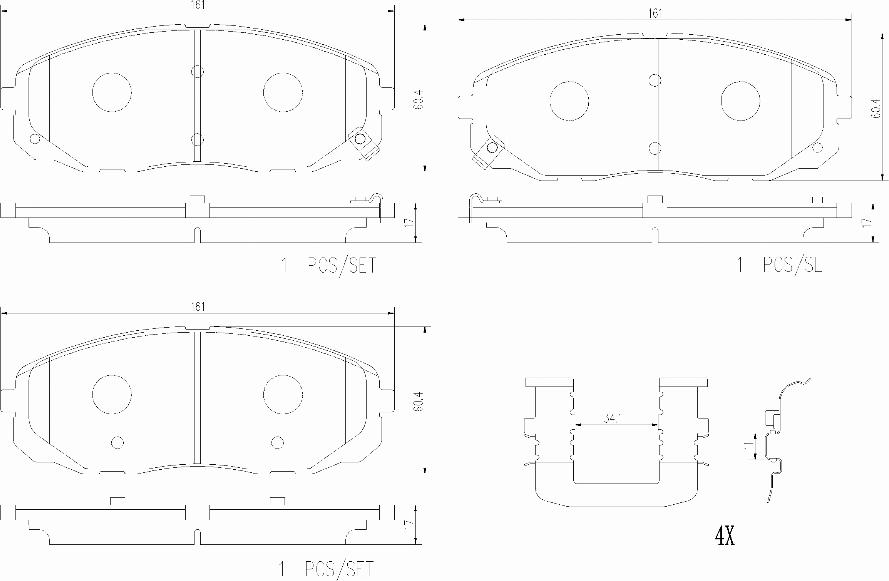 Brembo P30095N - Kit pastiglie freno, Freno a disco autozon.pro