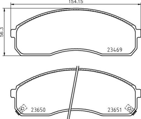 Brembo P 30 091 - Kit pastiglie freno, Freno a disco autozon.pro