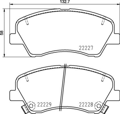 Brembo P 30 098 - Kit pastiglie freno, Freno a disco autozon.pro