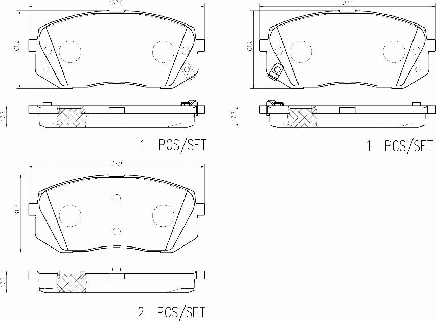 Brembo P30093N - Kit pastiglie freno, Freno a disco autozon.pro