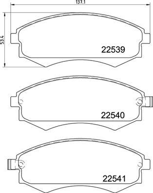 Brembo P 30 097 - Kit pastiglie freno, Freno a disco autozon.pro