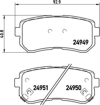 Brembo P30046N - Kit pastiglie freno, Freno a disco autozon.pro