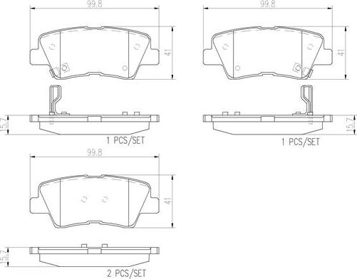 Brembo P30054N - Kit pastiglie freno, Freno a disco autozon.pro