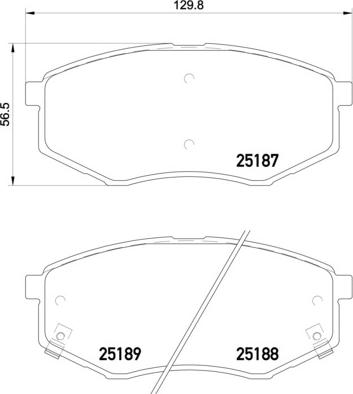 Brembo P 30 055 - Kit pastiglie freno, Freno a disco autozon.pro