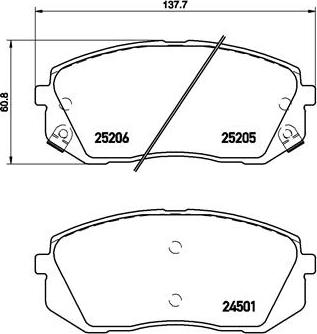 Brembo P 30 056 - Kit pastiglie freno, Freno a disco autozon.pro