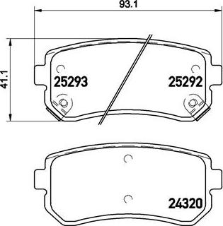 Brembo P 30 051 - Kit pastiglie freno, Freno a disco autozon.pro