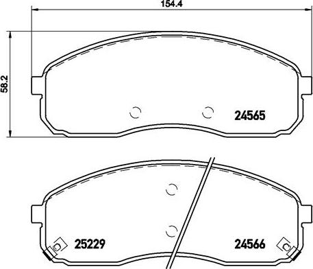 Brembo P 30 058 - Kit pastiglie freno, Freno a disco autozon.pro