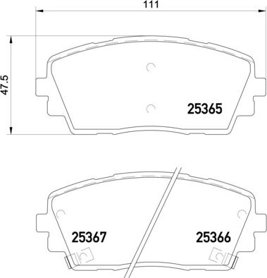 Brembo P 30 053 - Kit pastiglie freno, Freno a disco autozon.pro