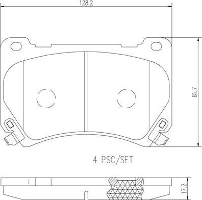 Brembo P30052N - Kit pastiglie freno, Freno a disco autozon.pro