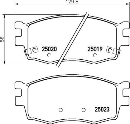 Brembo P 30 069 - Kit pastiglie freno, Freno a disco autozon.pro