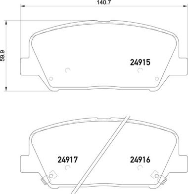 Brembo P 30 065X - Kit pastiglie freno, Freno a disco autozon.pro