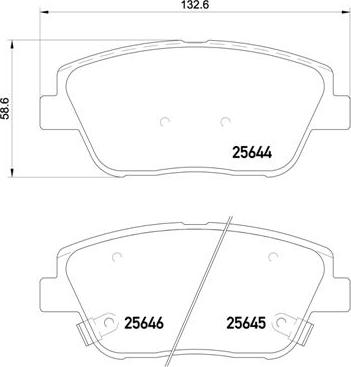 Brembo P 30 066 - Kit pastiglie freno, Freno a disco autozon.pro