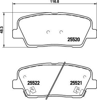 Brembo P 30 063 - Kit pastiglie freno, Freno a disco autozon.pro