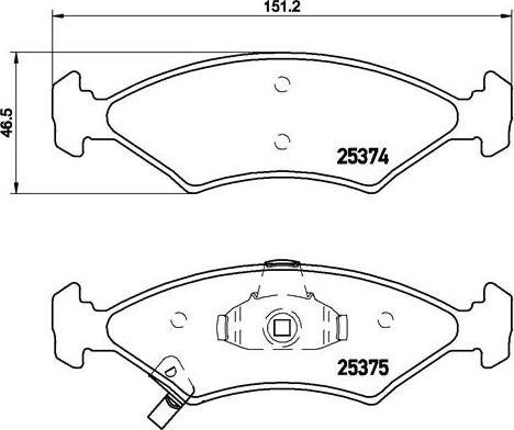 Brembo P 30 062 - Kit pastiglie freno, Freno a disco autozon.pro