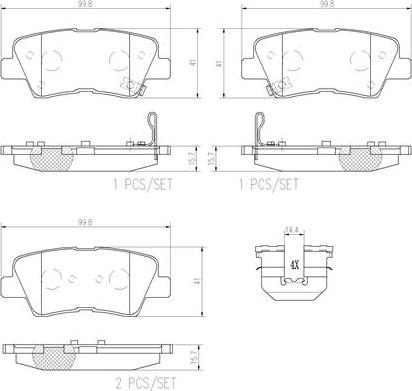 Brembo P30067N - Kit pastiglie freno, Freno a disco autozon.pro