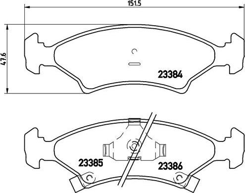 Brembo P 30 009 - Kit pastiglie freno, Freno a disco autozon.pro