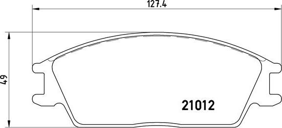 Brembo P 30 001 - Kit pastiglie freno, Freno a disco autozon.pro