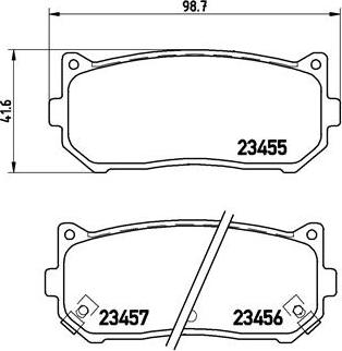 Brembo P 30 008 - Kit pastiglie freno, Freno a disco autozon.pro