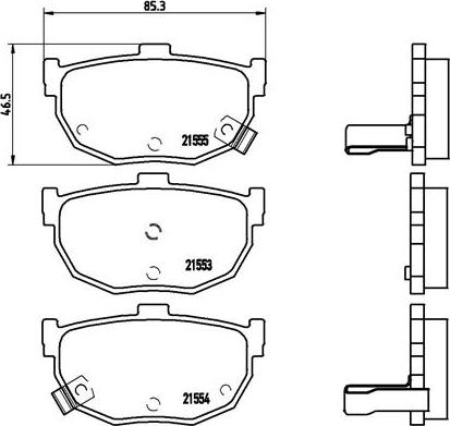 Brembo P 30 003 - Kit pastiglie freno, Freno a disco autozon.pro