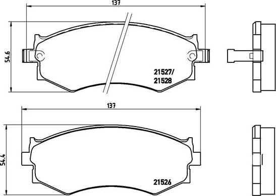 Brembo P 30 002 - Kit pastiglie freno, Freno a disco autozon.pro