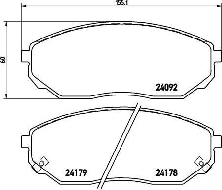 Brembo P 30 019 - Kit pastiglie freno, Freno a disco autozon.pro