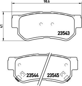 Brembo P 30 014 - Kit pastiglie freno, Freno a disco autozon.pro