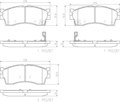 Brembo P30016N - Kit pastiglie freno, Freno a disco autozon.pro