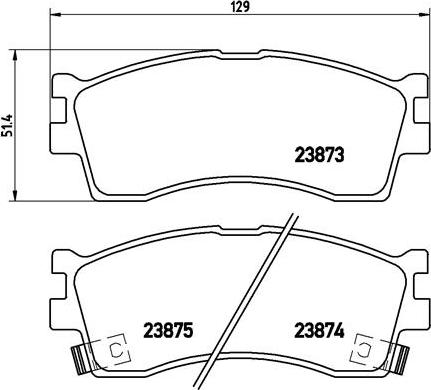 Brembo P 30 016 - Kit pastiglie freno, Freno a disco autozon.pro