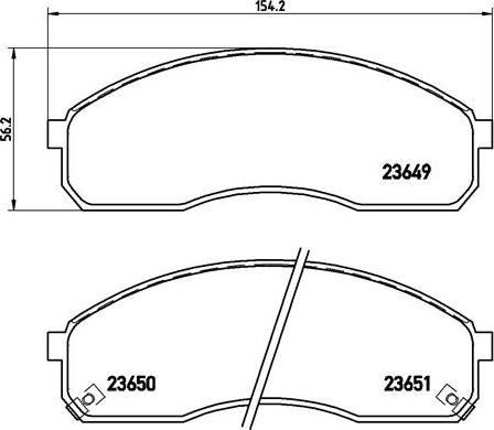 Brembo P 30 012 - Kit pastiglie freno, Freno a disco autozon.pro