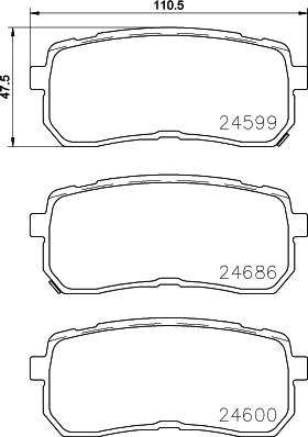 Brembo P30080N - Kit pastiglie freno, Freno a disco autozon.pro