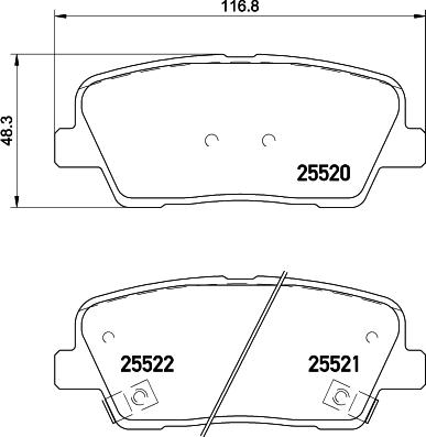 Brembo P30081N - Kit pastiglie freno, Freno a disco autozon.pro