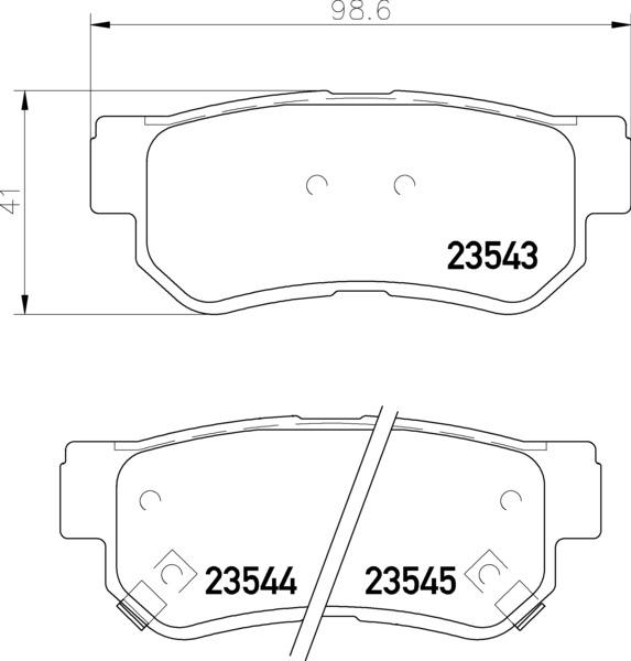 Brembo P 30 088 - Kit pastiglie freno, Freno a disco autozon.pro