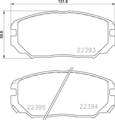 VEMA PE.1301.0 - Kit pastiglie freno, Freno a disco autozon.pro