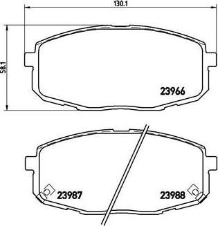 Brembo P 30 034X - Kit pastiglie freno, Freno a disco autozon.pro