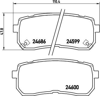 Brembo P 30 035 - Kit pastiglie freno, Freno a disco autozon.pro