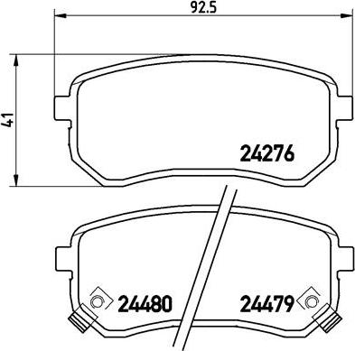 Brembo P 30 033 - Kit pastiglie freno, Freno a disco autozon.pro