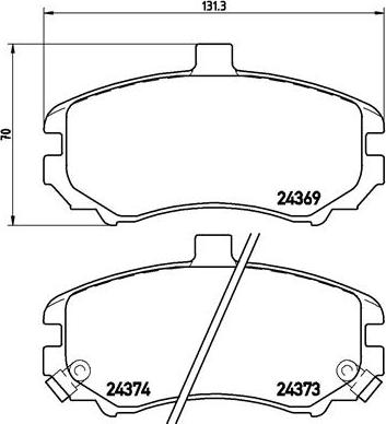 Brembo P30029N - Kit pastiglie freno, Freno a disco autozon.pro