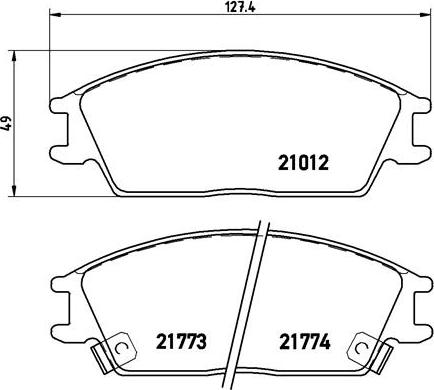 Brembo P 30 024 - Kit pastiglie freno, Freno a disco autozon.pro