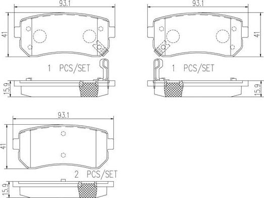 Brembo P30025N - Kit pastiglie freno, Freno a disco autozon.pro