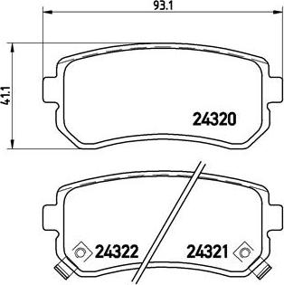 Brembo P 30 025 - Kit pastiglie freno, Freno a disco autozon.pro