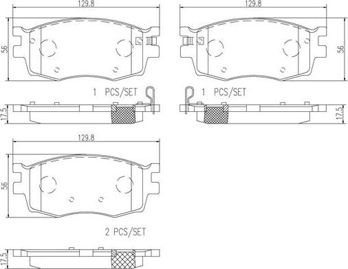 Brembo P30026N - Kit pastiglie freno, Freno a disco autozon.pro