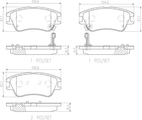 Brembo P30027N - Kit pastiglie freno, Freno a disco autozon.pro