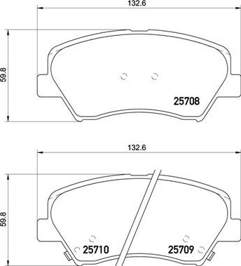 Brembo P 30 073 - Kit pastiglie freno, Freno a disco autozon.pro