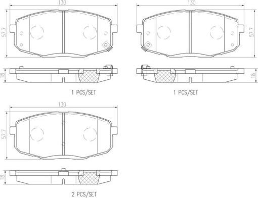 Brembo P30077N - Kit pastiglie freno, Freno a disco autozon.pro