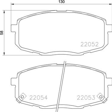 Brembo P 30 077 - Kit pastiglie freno, Freno a disco autozon.pro