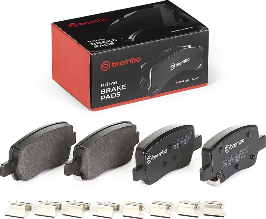 Brembo P 30 146 - Kit pastiglie freno, Freno a disco autozon.pro